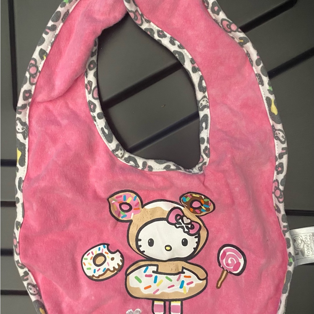 Tokidoki Hello Kitty Pink Kids Bib.